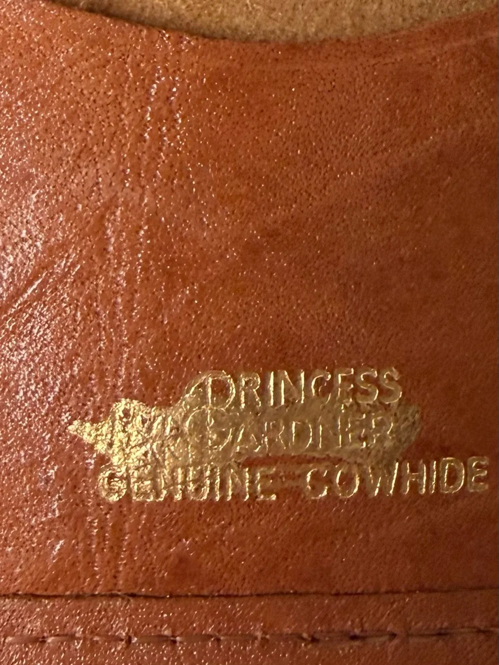 Vintage Princess Gardner Leather Keyholder Wallet. Genuine Leather.